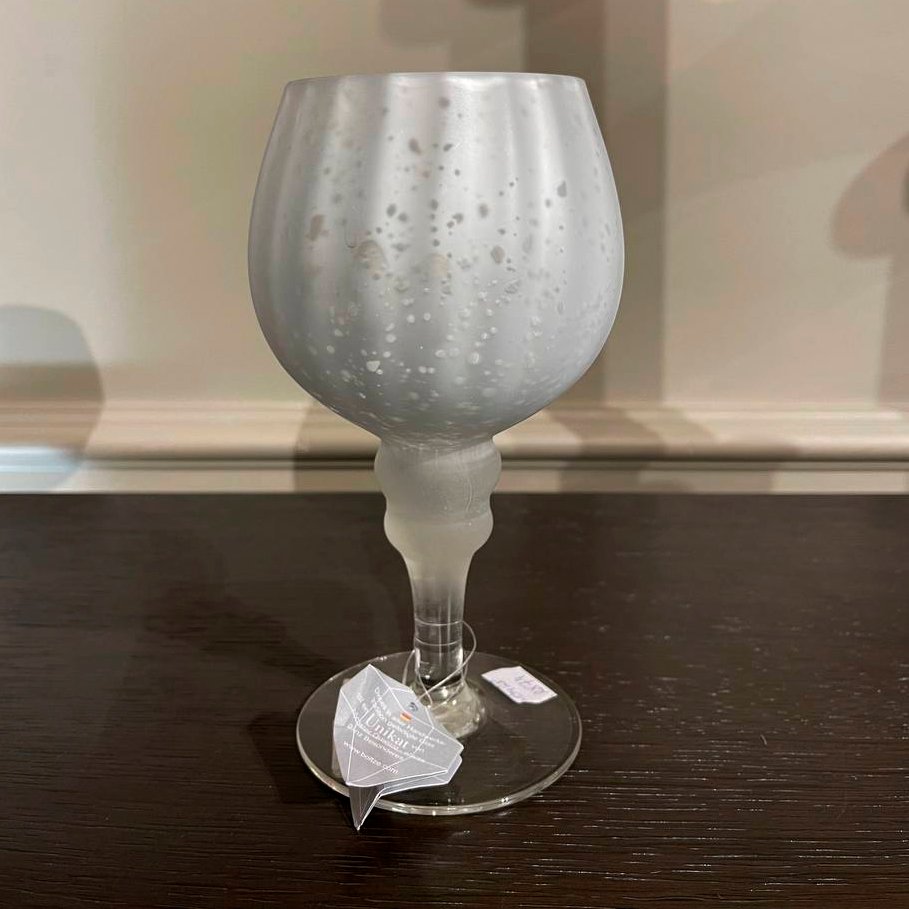 Carveli Підсвічник 20 см Unikat, Silver Glass