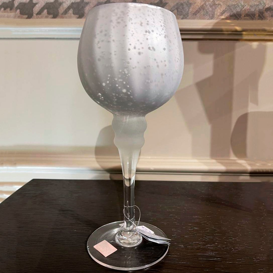 Carveli Підсвічник 25 см Unikat, Silver Glass