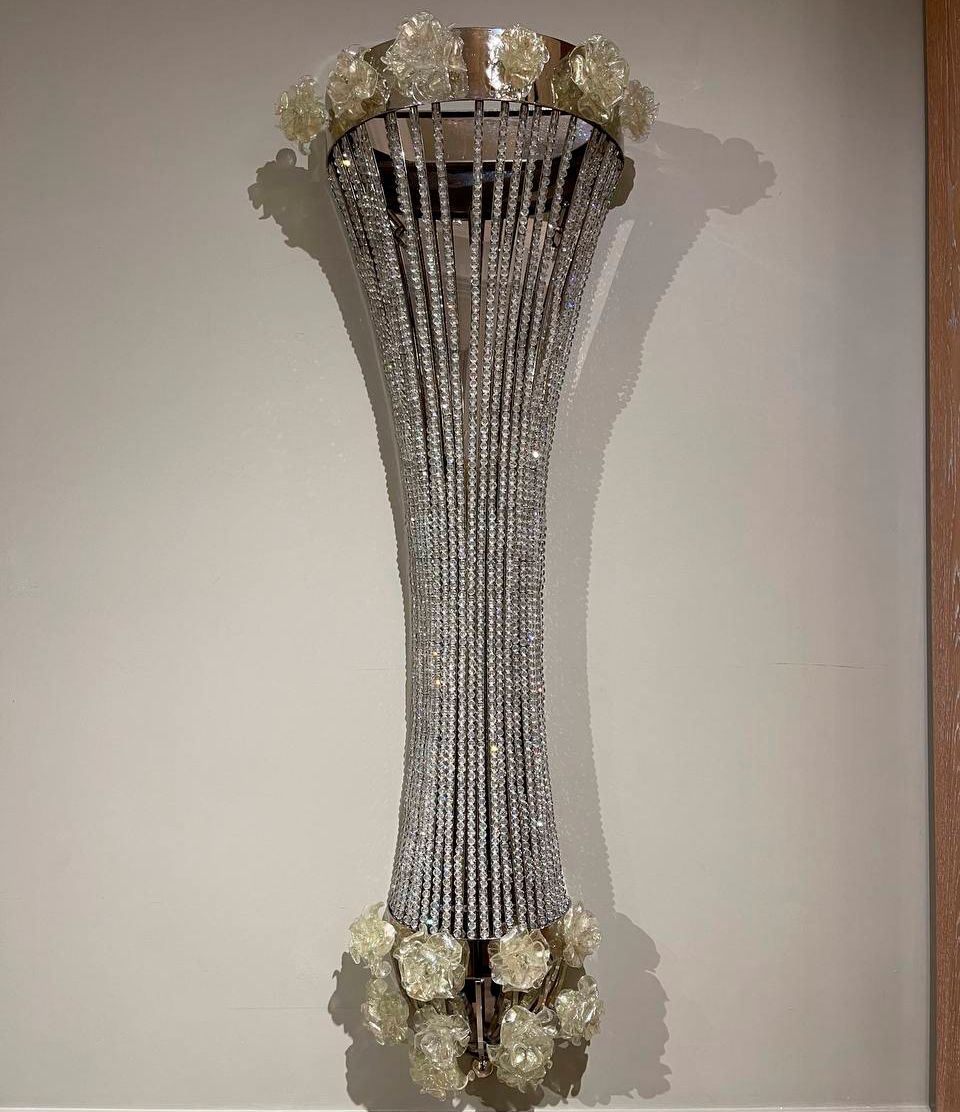 RIVA Mobili d'Arte Лампа настінна Bouquet, Swarovski and murano